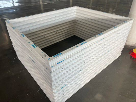 Porte en aluminium Rothnow® - Porte en verre filaire bronze série 16x45