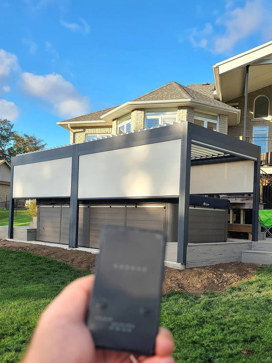 Porte en aluminium Rothnow® - Porte en verre filaire bronze série 16x45