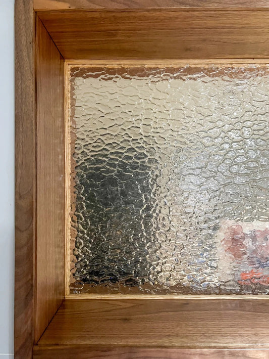 Porte en aluminium Rothnow® - Porte en verre filaire bronze série 16x45