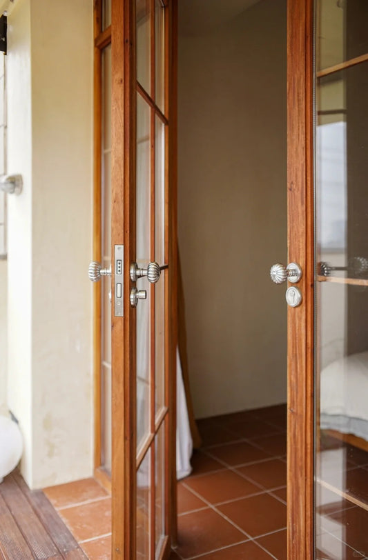 Porte en aluminium Rothnow® - Porte en verre filaire bronze série 16x45