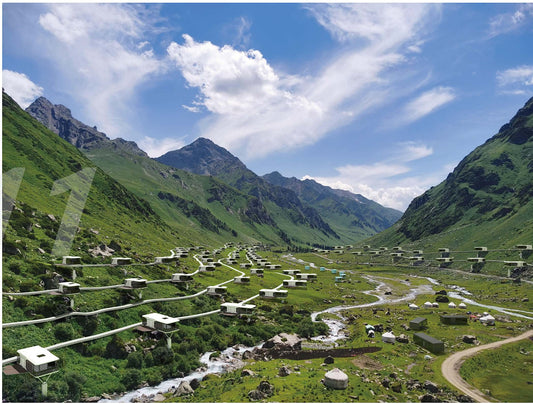 Porte en aluminium Rothnow® - Porte en verre filaire bronze série 16x45