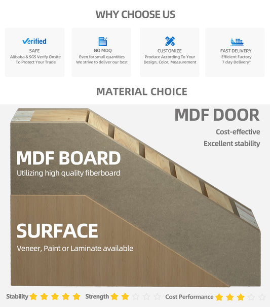 Rothnow® Wooden Door-Lacquer Wood Door-RN-WD031