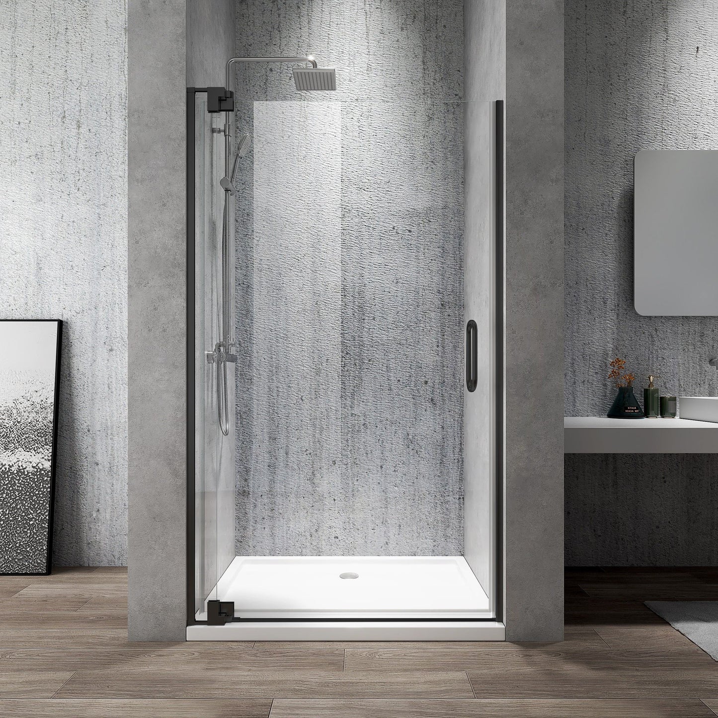 Rothnow® Shower Panel-Pivot Shower Door-Frameless Door - Rothnow