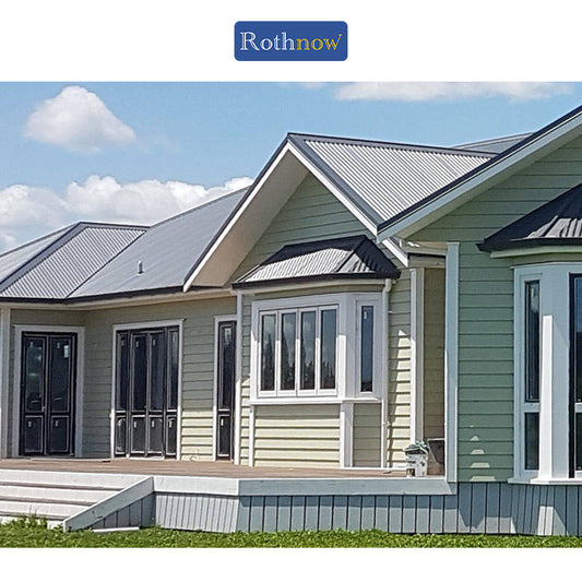 Porte en aluminium Rothnow® - Porte en verre filaire bronze série 16x45