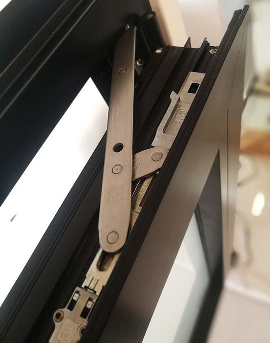 Porte en aluminium Rothnow® - Porte en verre filaire bronze série 16x45