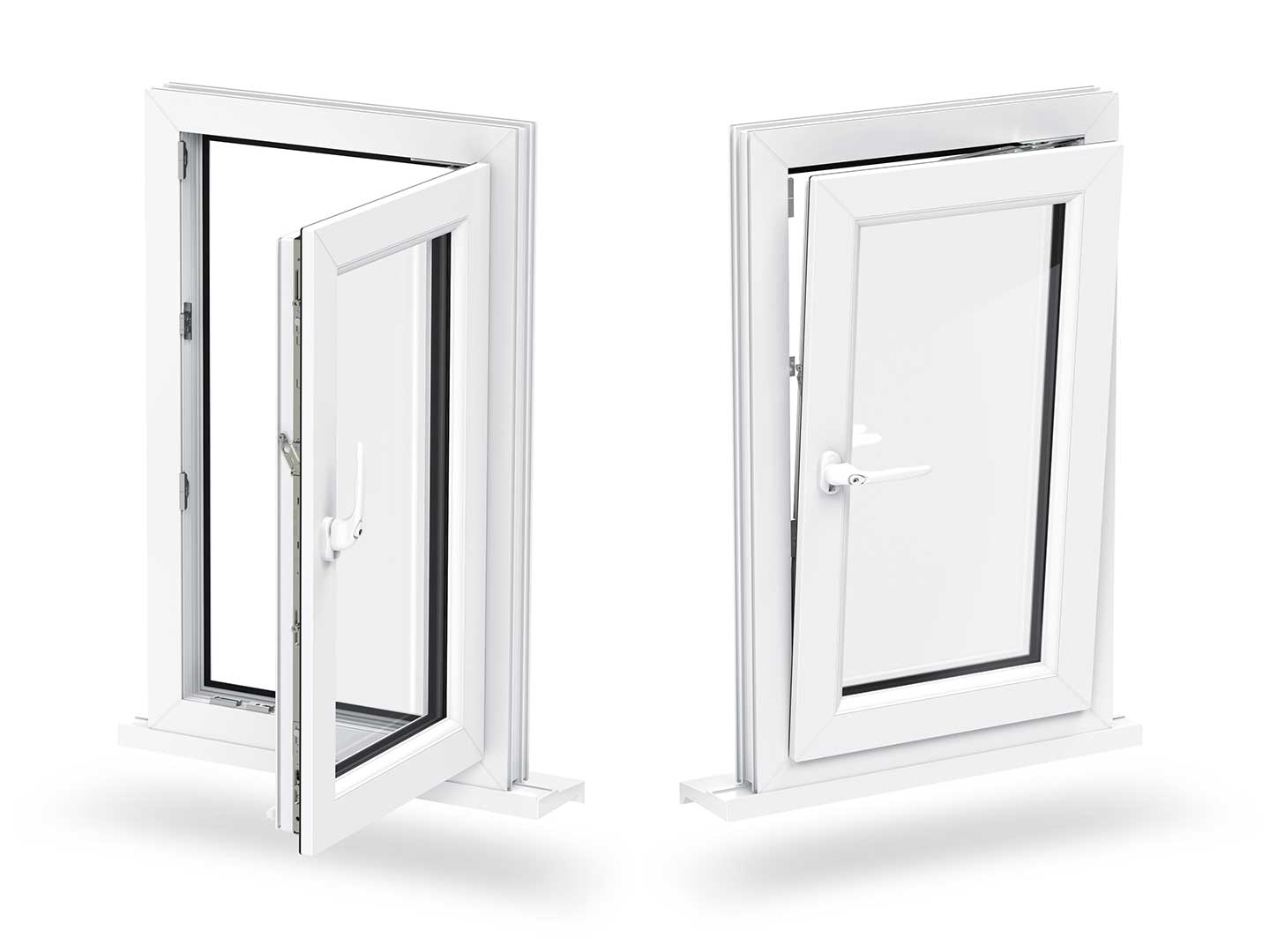 Rothnow® アルミニウム窓 - 50シリーズ チルト&ターンウィンドウ