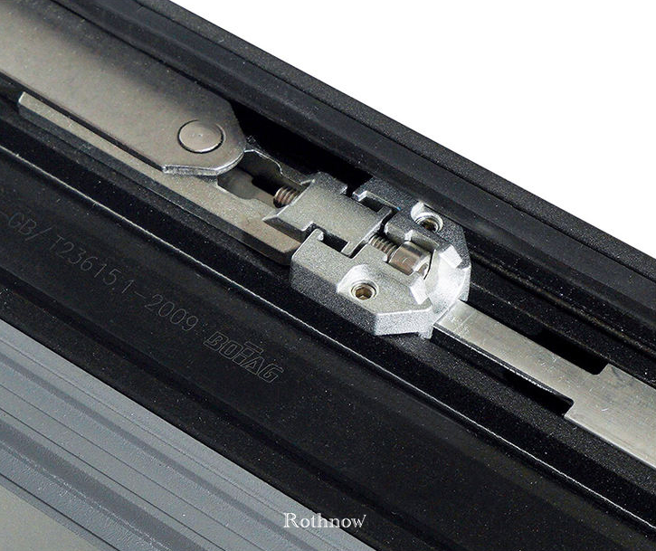 Rothnow® Aluminum Window 55 Series thermal break tilt & turn window, black finish, 1000mm x 1000mm, with sleek modern design