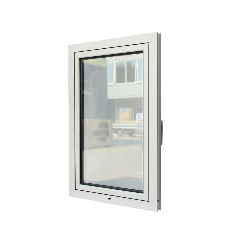 White Rothnow® Aluminum 55 Series thermal break tilt and turn window, 1000mm x 1000mm, with black accents and modern design.