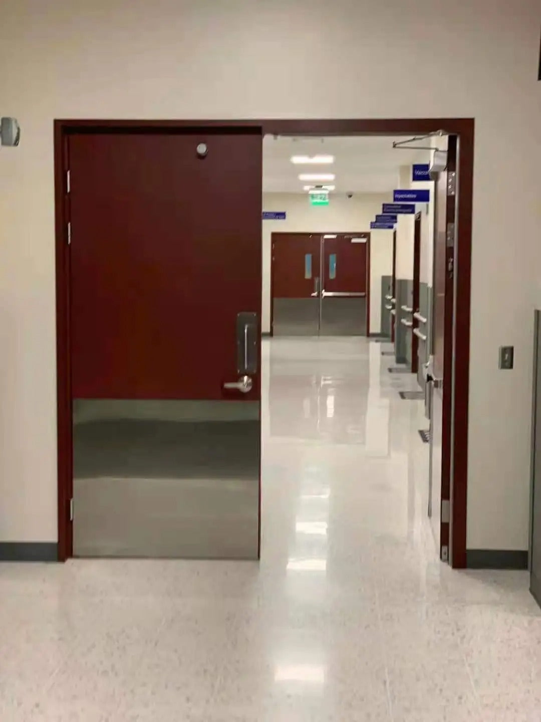 Rothnow UL Certified steel fire-rated door, 3x7 feet, sturdy door with fire safety features and durable steel construction.