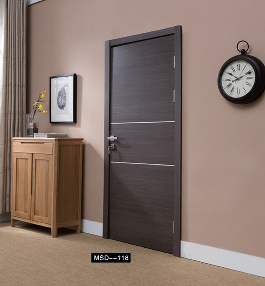 Rothnow wooden door with composite veneer, 800mm wide, 2100mm high, 150mm wall thickness, natural wood finish.