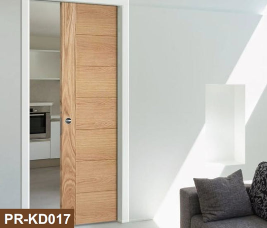 Rothnow wooden door with composite veneer, 800mm width, 2100mm height, 150mm wall thickness, natural wood finish.