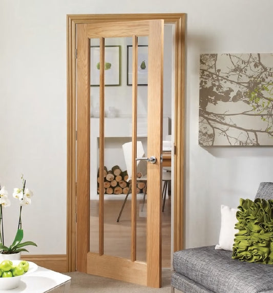 Rothnow® wooden lacquer door, white finish, 800mm wide, 2100mm tall, 150mm wall thickness, interior door with sleek design