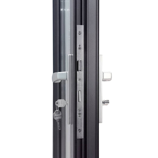 Rothnow® Oversized Aluminum Door 55 Series, 1.8mm thick, black finish, swing door, 900mm wide by 2200mm high, modern design