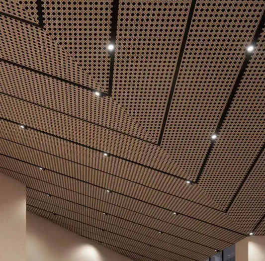 Black Rothnow Aluminum Ceiling RNAC03, customizable size, smooth surface, suitable for modern interior ceiling designs.