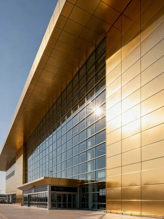 Black Rothnow® aluminum panel curtain wall with custom size, showcasing sleek, modern window installation for building facades.