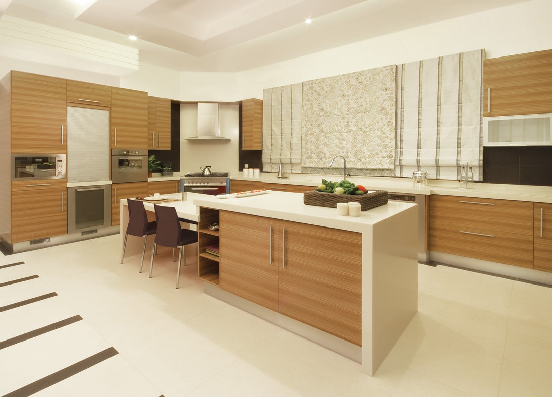 Rothnow® Laminated Finish Kitchen Cabinet RNKC04 in black, custom-sized with a sleek, modern design for kitchen storage.