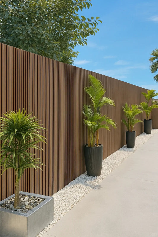 Rothnow Wall Panel RNWPC07-WPC in black with a Great Wall shape, wall cladding for interior or exterior wall decoration.