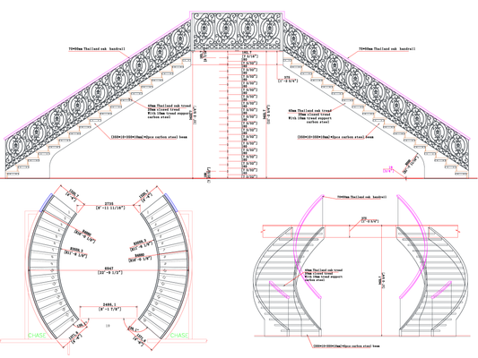 Rothnow® black wrought iron railing with decorative design, custom size fencing for outdoor safety and style.