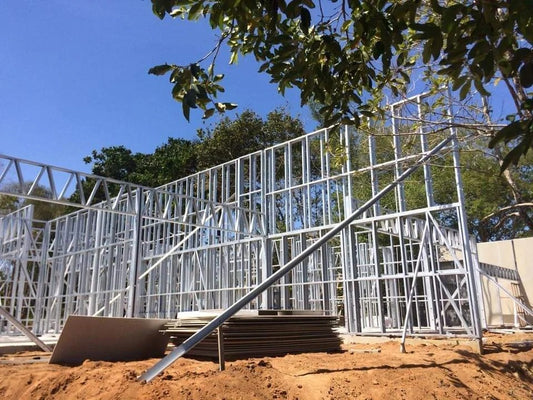 Rothnow steel structure villa RNLV05 with modern design, large windows, and sturdy steel framework for durable, custom-built housing.