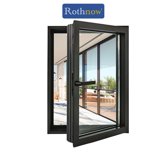 Aluminum casement window