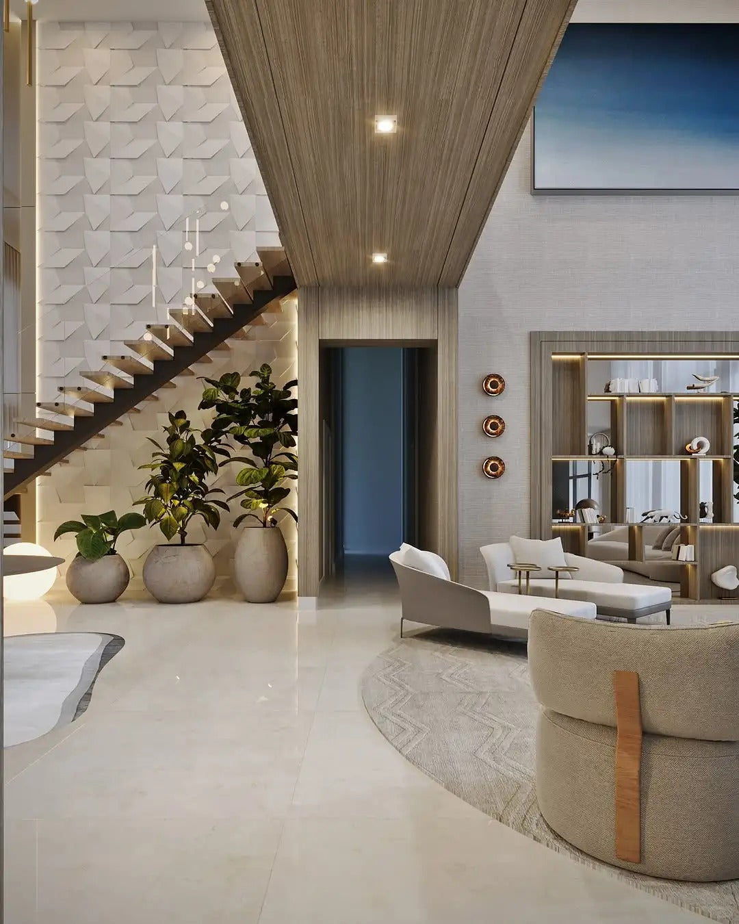 Rothnow® Straight Staircase-RNSS04-Wood Straight Staircase