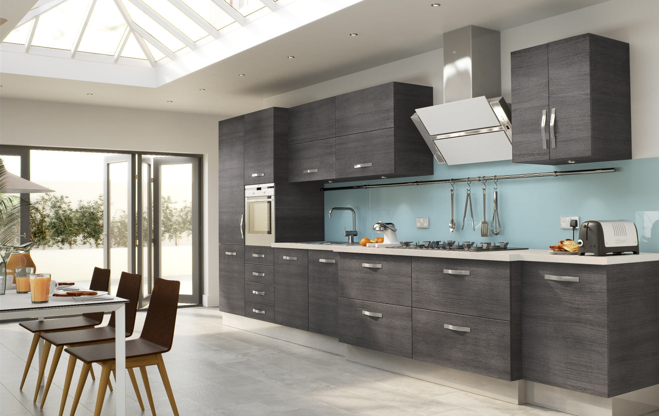 خزائن مطبخ روثناو®-RNKC04- خزانة مطبخ بتشطيب مغلف