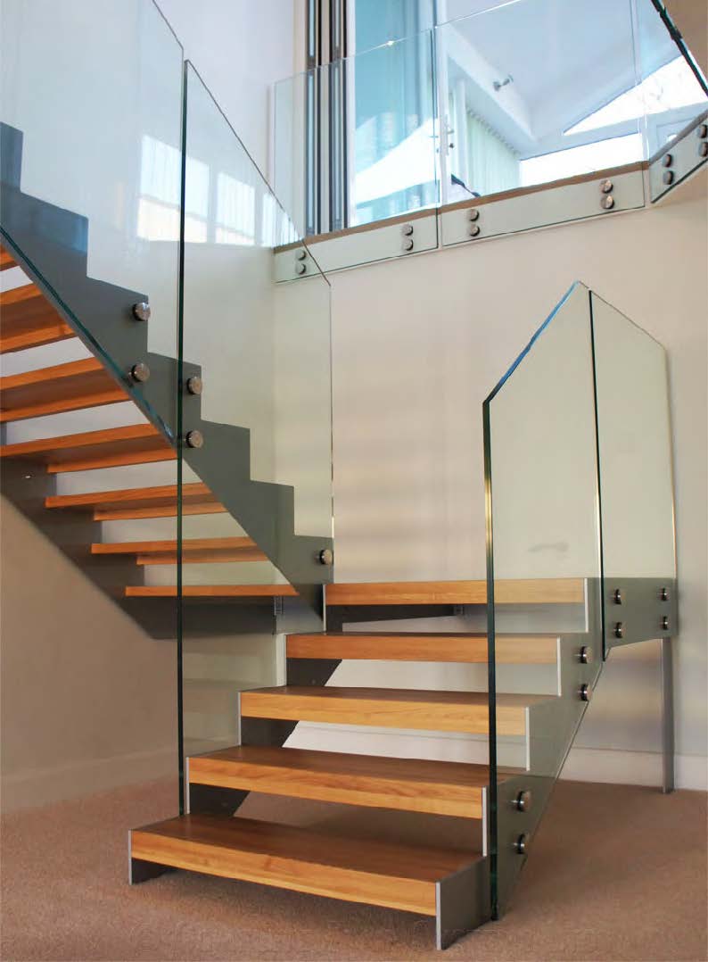 Rothnow® Straight Staircase-RNSS07-Side Board Keel Straight Staircase