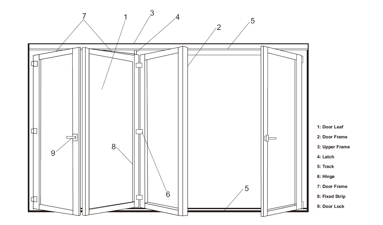 Rothnow® Wooden Door-Cheap HPL Wood Folding Door-RN-WD094