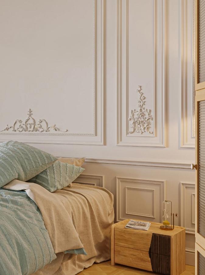 Rothnow® Wall Panel-RNSW07-Solid Wood French Wall Panel