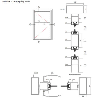 Rothnow® Oversized Aluminum Door - 46 Series Pivot Door