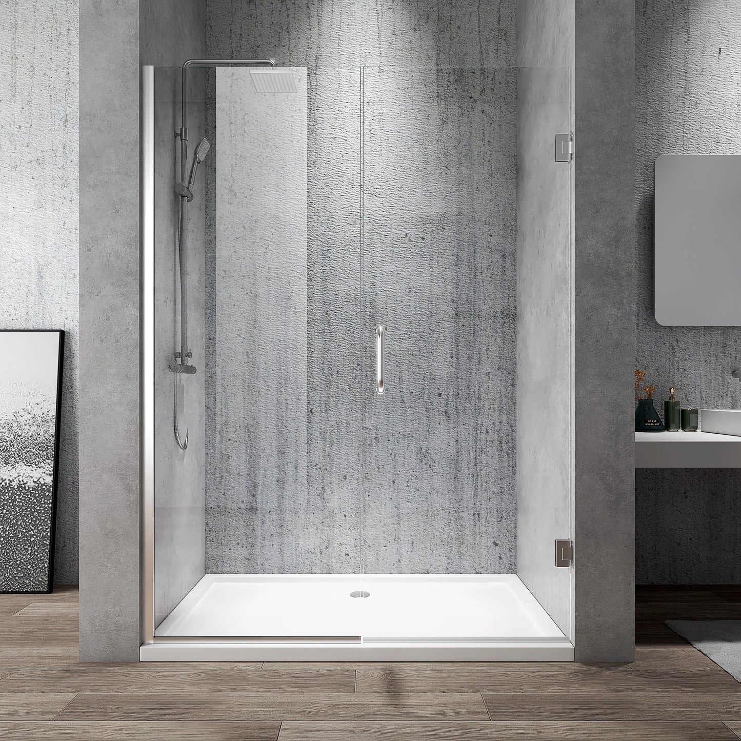 Rothnow® Shower Panel-Hinged Shower Door-Mirrored Profile