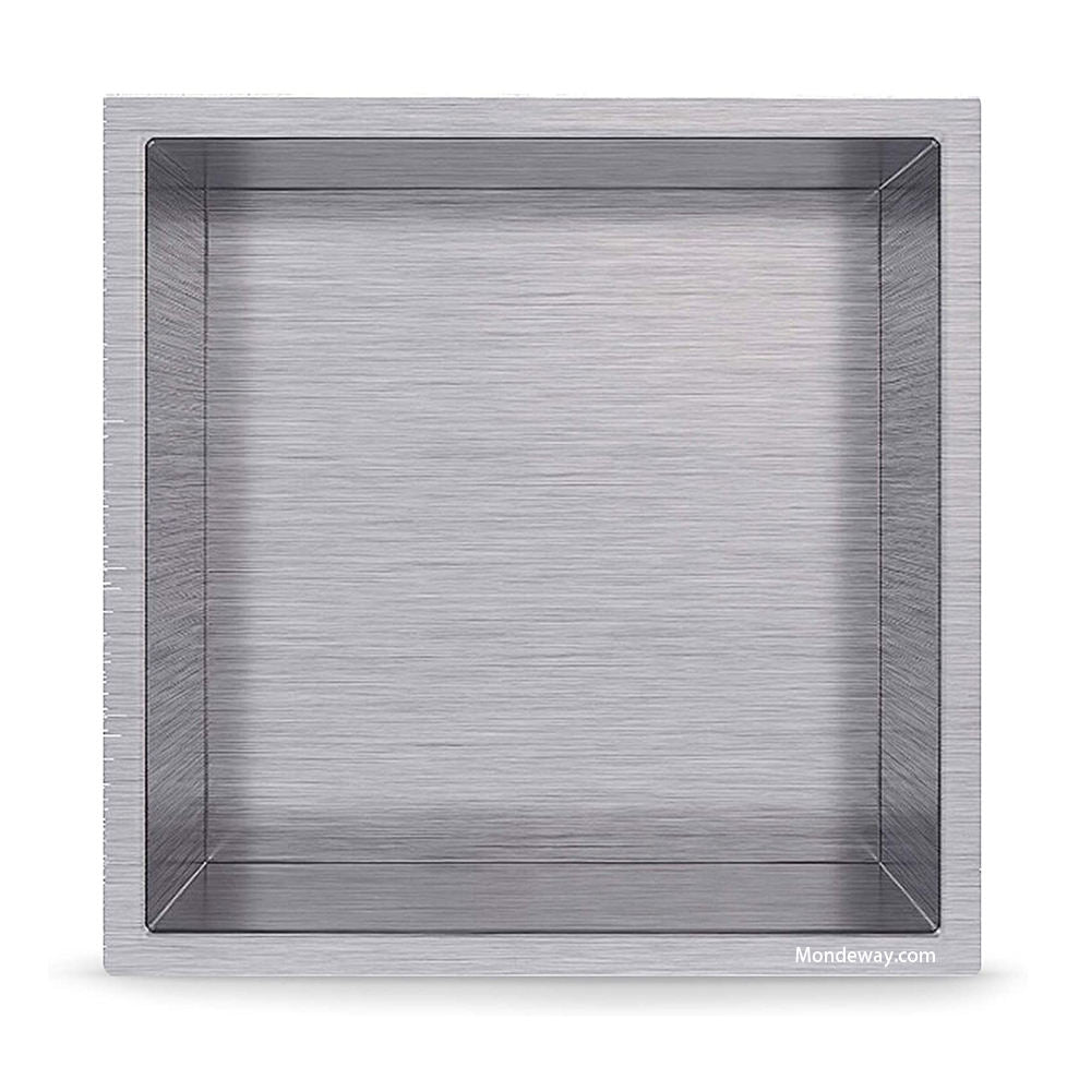 Rothnow® Square Shower Niches-RN-WN003-Grey With Pattern