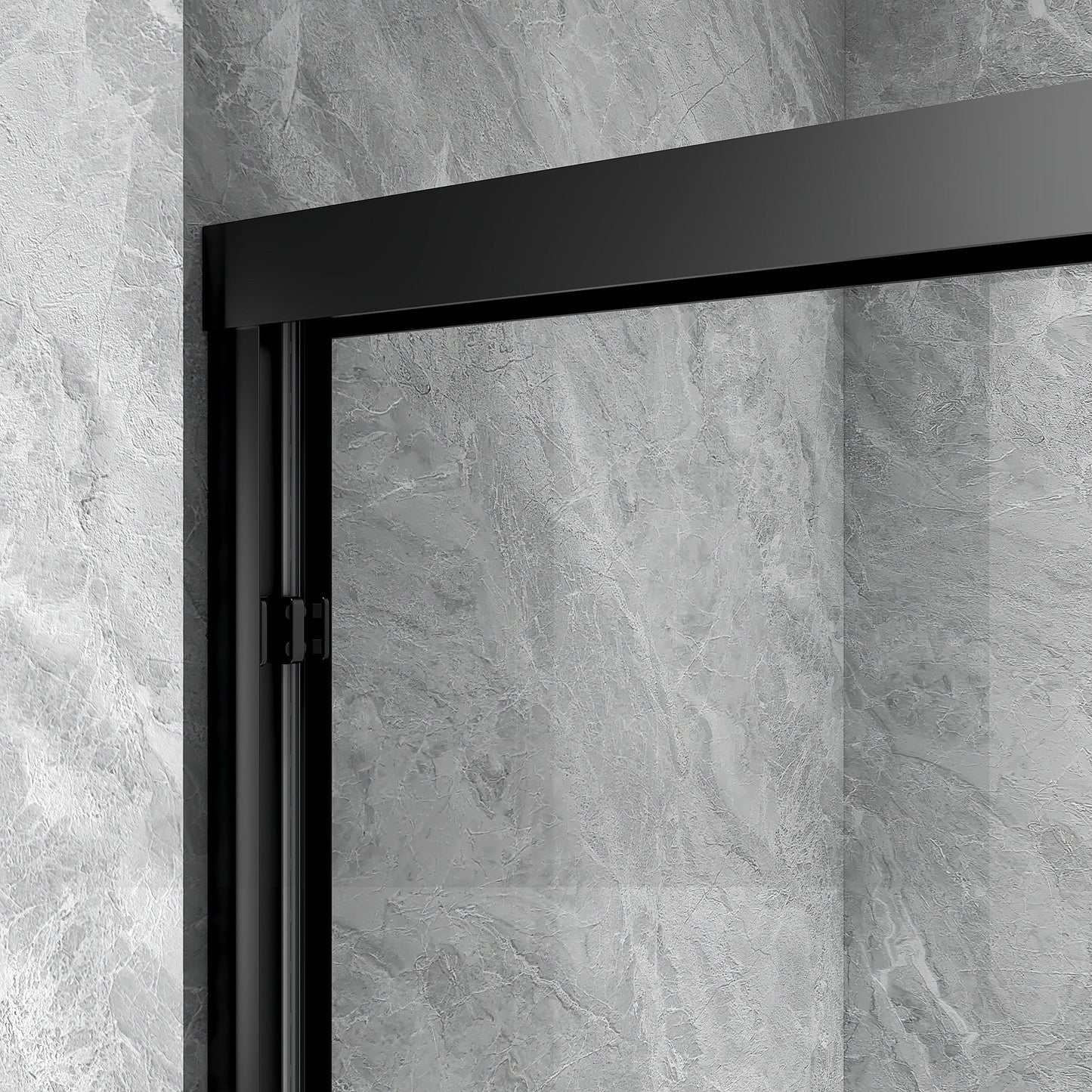 Rothnow® Shower Panel-Sliding Shower Door-Black Profile