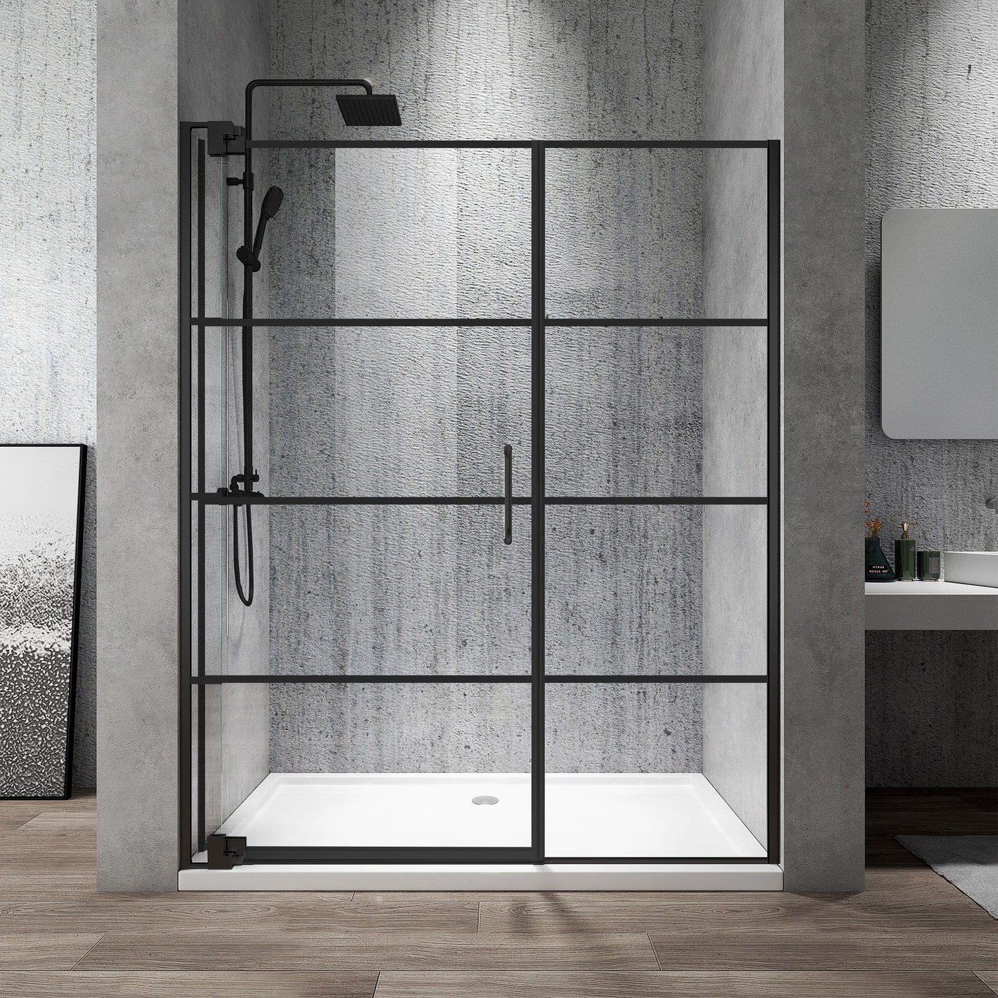 Rothnow® Shower Panel-Hinged Shower Door-Invisible Hinges