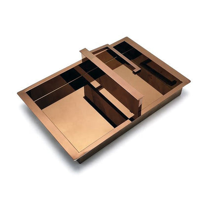 Porte en aluminium Rothnow® - Porte en verre filaire bronze série 16x45