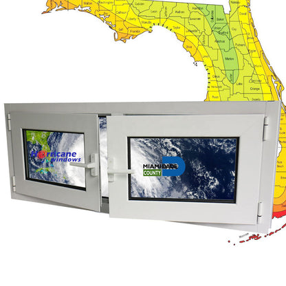 Rothnow® Hurricane Proof Aluminum Window - 55 Series Casement Window