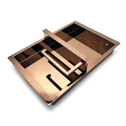 Porte en aluminium Rothnow® - Porte en verre filaire bronze série 16x45