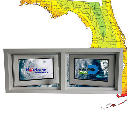 Rothnow® Hurricane Proof Aluminum Window - 55 Series Casement Window