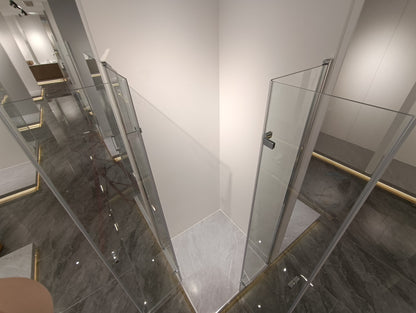 Rothnow® Shower Panel-Hinged Shower Door-Frameless Glass