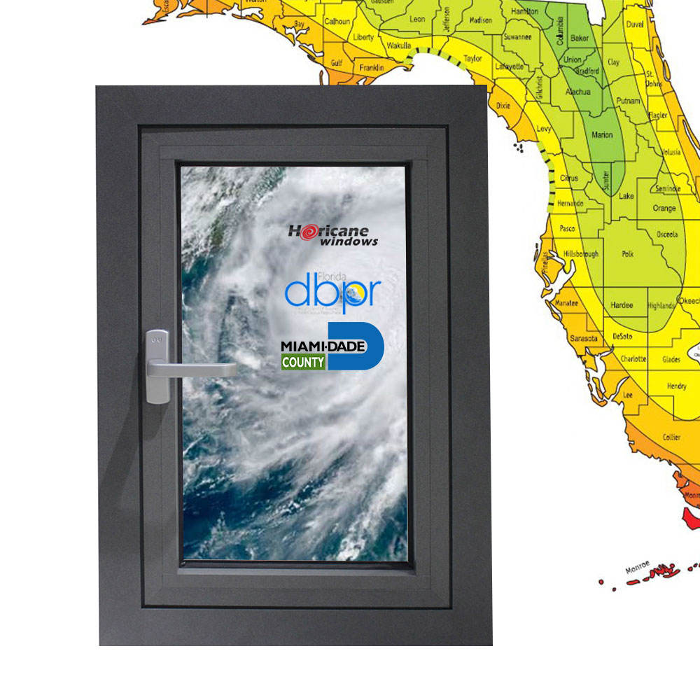 Rothnow® Hurricane Proof Aluminum Window - 55 Series Casement Window