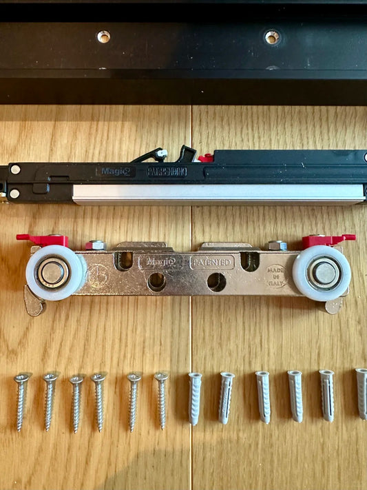 Rothnow® Aluminum Wooden Door-RN-AWD05-Sliding Ghost Door