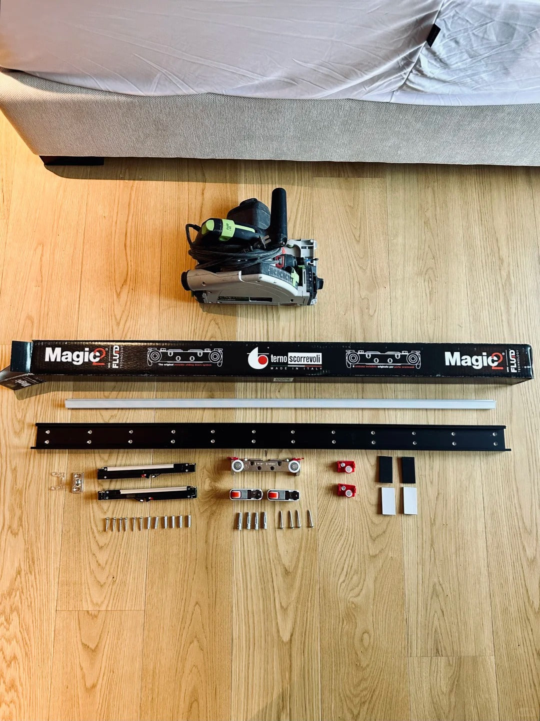 Rothnow® Aluminum Wooden Door-RN-AWD05-Sliding Ghost Door