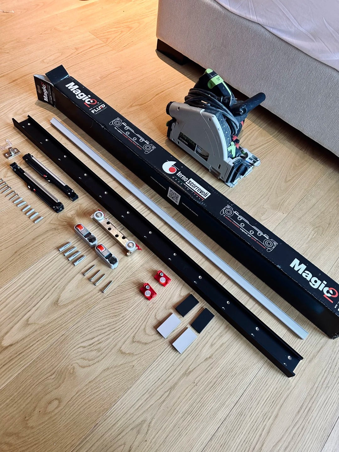 Rothnow® Aluminum Wooden Door-RN-AWD05-Sliding Ghost Door