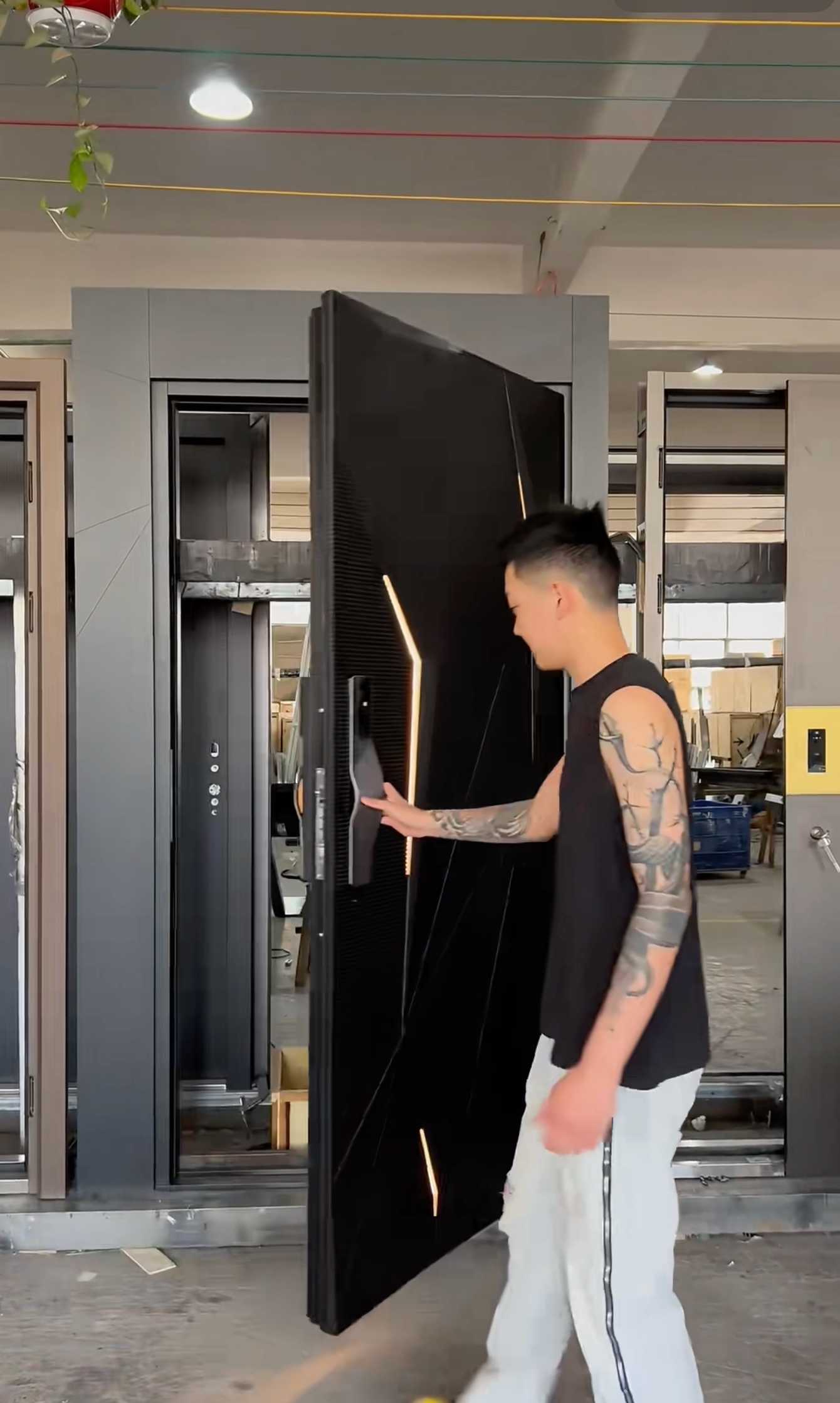 Rothnow® Cast Aluminum Front Door & Entrance Door-RN-AED06-Pivot Door