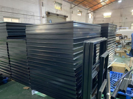 Porte en aluminium Rothnow® - Porte en verre filaire bronze série 16x45