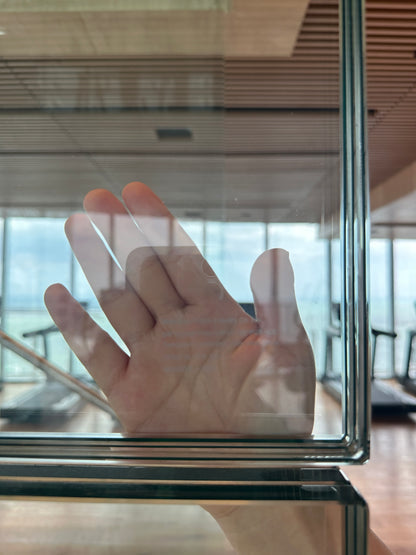 Porte en aluminium Rothnow® - Porte en verre filaire bronze série 16x45