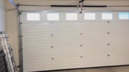 Porte de garage Rothnow®-RNGD02-Porte de garage en tôle d'acier coloré remplie de mousse PU