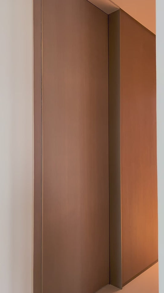 Rothnow® Aluminum Wooden Door-RN-AWD09-Wood Grain Pocket Door