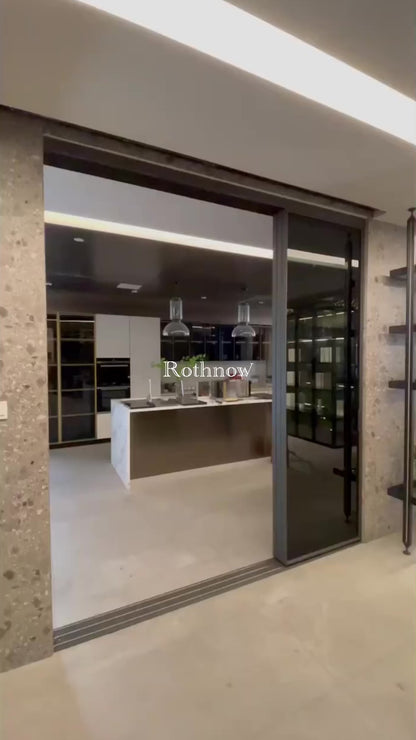 Puerta de aluminio de gran tamaño Rothnow® - Puerta corrediza de marco delgado serie 16x45