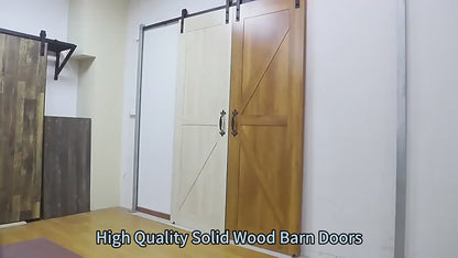 Rothnow® Wooden Door-Lacquer Wood Sliding Barn Door-RN-WD038